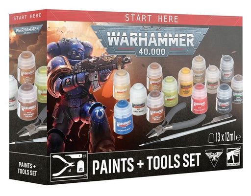 Warhammer 40K Paints and Tools set