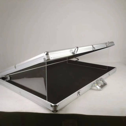 EVORETRO Trading Card Display Suitcase 24 x 20 x 3 Inch Aluminum/Acrylic Frame