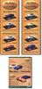 1/72 Real-X No. 4 Skyline Sports Coupe GT-R (navy blue) & Datsun Fair Lady 1200 (white x wine-red) (MP)
